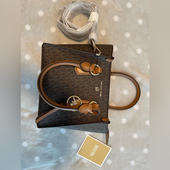 Michael Kors Signature Kris Small Satchel - Picture 4 of 14